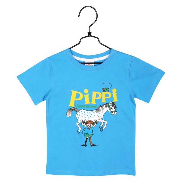 Picket At give tilladelse sætte ild Pippi Longstocking Pippi T-Shirt blue | Martinex