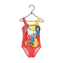 Pippi Longstocking Porch Swimming Suit red