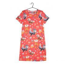 Moomin Friendship Nightgown Short-sleeve coral